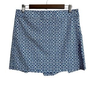 Rip Skirt length 1 wrap women's *medium blue geometric Hawaiian tropical beach